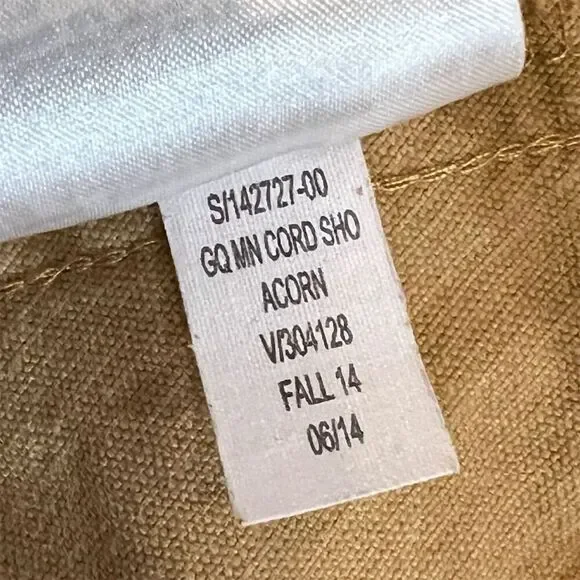 PALACE x GAP Men's Corduroy Cargo Shorts Size 30 Acorn Brown Fall 2014 - Picture 12 of 13